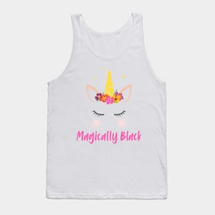 Magically Black Unicorn Lover Gift Tank Top